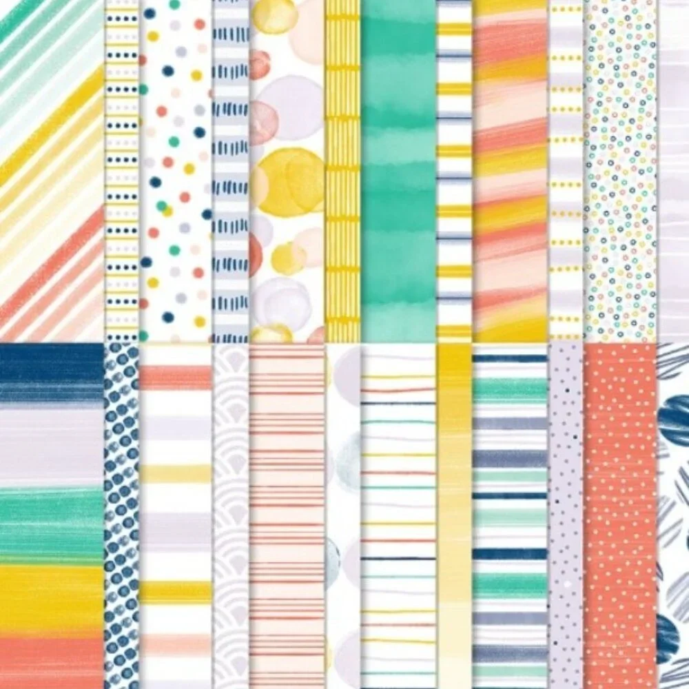 Stampin Up Playing With Patterns 6x6 DSP Designer Series Paper - New Retired